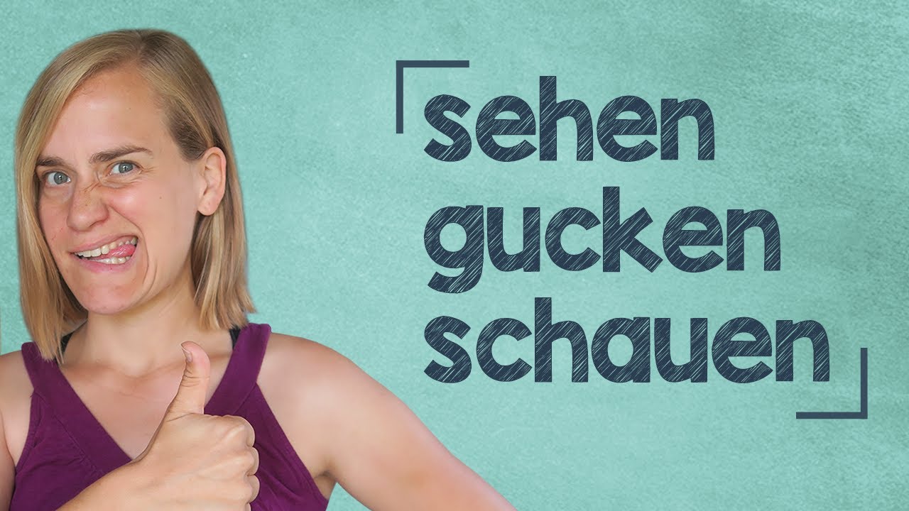 Common Mistakes in German | sehen, gucken oder schauen? | Learn German | A1 | A2