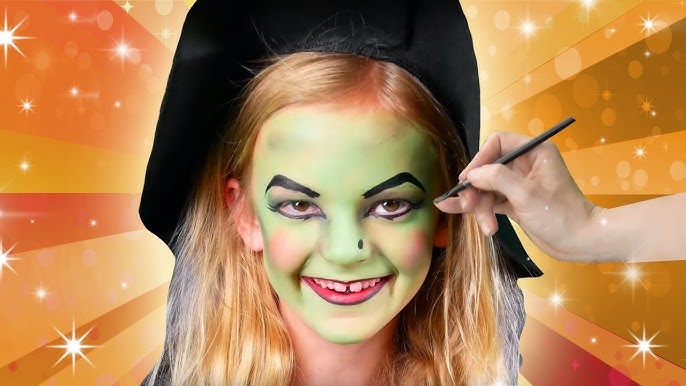 Pretty Witch Face Paint Halloween Make-up Tutorial – Smiffys