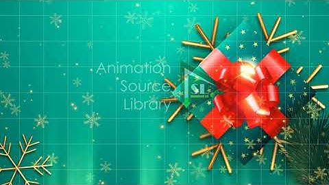 Christmas Gift Box animated video background Full HD Version 1 - Animation Source Library (ASL)