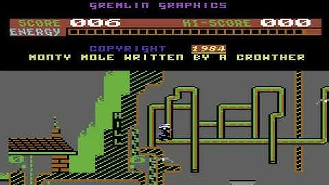 Monty Mole Longplay (C64) [50 FPS]