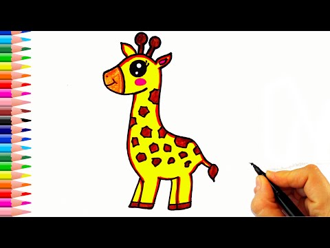 Zürafa Çizimi - Zürafa Nasıl Çizilir? - How To Draw a Giraffe