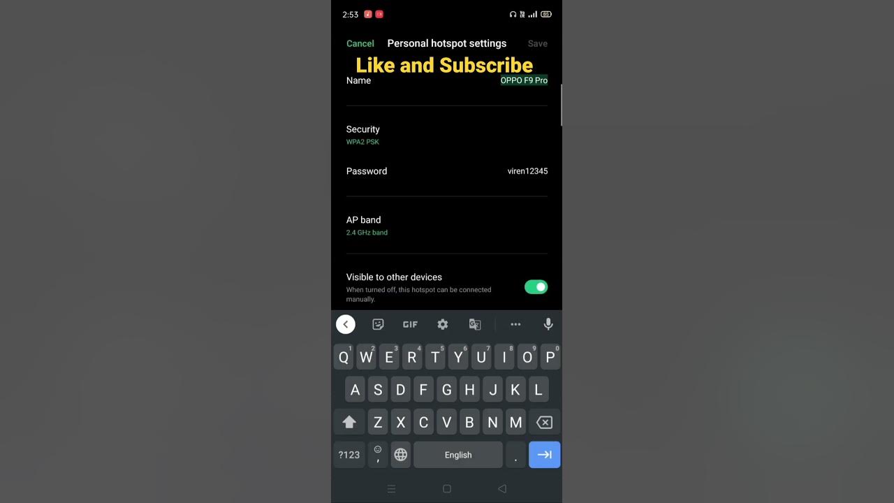 How To Change Mobile Hotspot Password YouTube