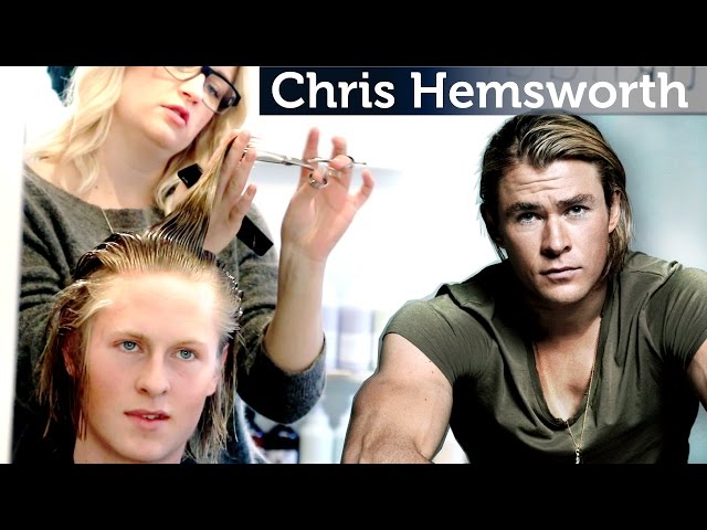 Chris Hemsworth Hairstyle Tutorial | Men's long Hair | Slikhaar TV Inspiration Channel class=