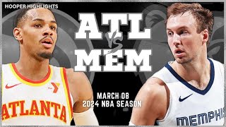 Atlanta Hawks vs Memphis Grizzlies Full Game Highlights | Mar 8 | 2024 NBA Season
