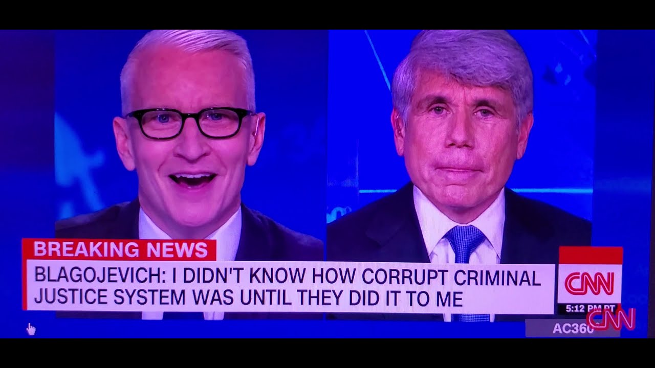 WATCH !! Anderson Cooper Destroy Rod Blagojevich's claim of being a