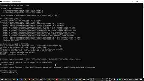 How to change Oracle Database Name | Method 1