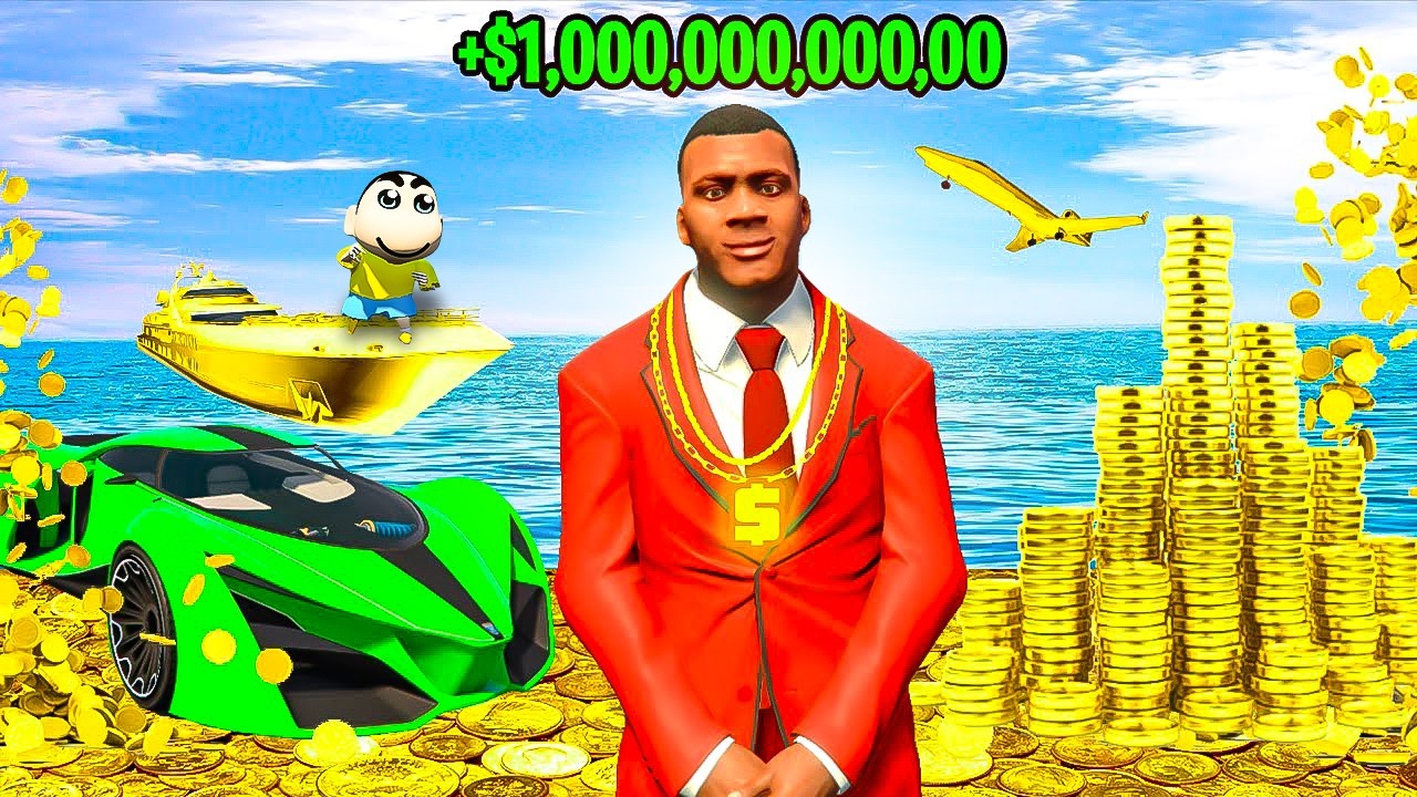 GTA 5 : Franklin Touch Anything Turns Into GOLD in GTA5 in Telugu