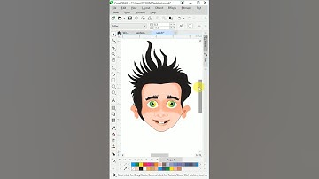 Vector Character Design in Coreldraw 2024 | Carton Making in Coreldraw #shorts
