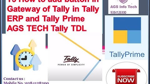 T3 How to add button in Gateway of Tally in Tally ERP Tally Prime Tally TDL Tutorials | Learn TDL
