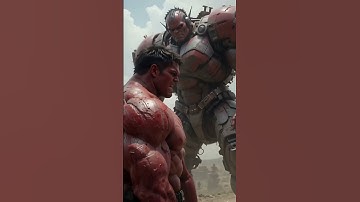 Red Hulk and AI Robot #animation #transformers #fusion #transaction #hybrids #ai #usa
