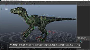 Dragon and Raptor Blendshapes updates