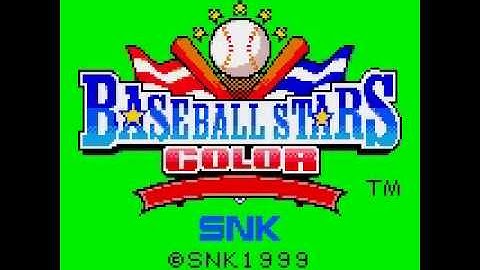 Neo Geo Pocket - Baseball Stars Color Intro