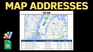 🗺️ Turn Addresses Into Maps in Google Sheets!