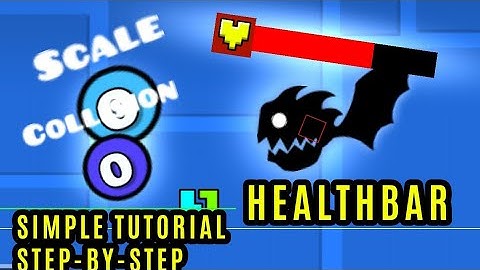 How to make HEALTHBAR Geometry dash 2.2 EASY TUTORIAL