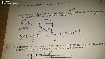 OIL DROP EXPERIMENT QUESTIONS. PAPER 1 PHYSICS