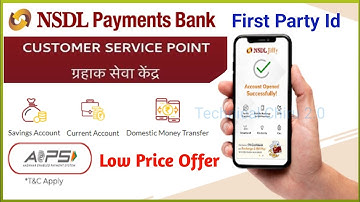 Nsdl Payment Bank First Party Id | Nsdl Payment Bank CSP point 