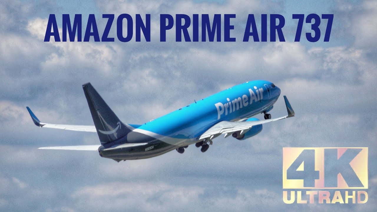 Beautiful Takeoff Amazon Prime Air Boeing 737-800F N5693A at CVG - YouTube