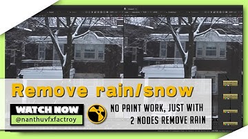 Remove Snow / Rain with simple steps | VFX Compositing | Time Echo | Temporal Median #CGKalvi