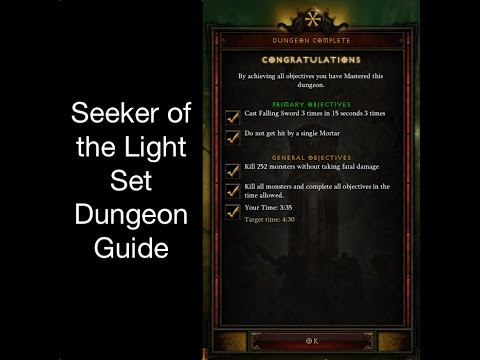 Diablo - Seeker Light Set Dungeon - Patch 2.4.2(Season7) - YouTube