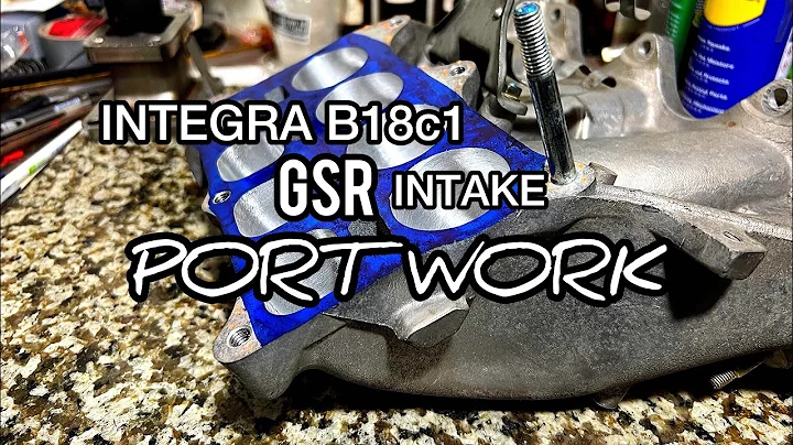 B18c1 GSR Intake Manifold Porting by SRDmotorsports