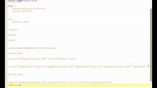 HTML Tutorial - How to do Image Roll overs and the Transparency Effect