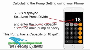 Calculate Steps for L750 Rate setting in Spanish by Turf Feeding Systems