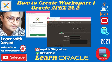 How to Create Workspace | Oracle APEX 21.2