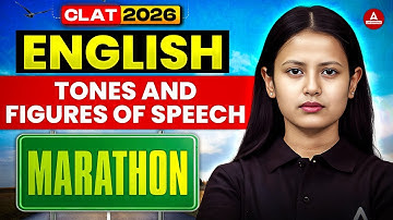 CLAT 2026 English Tones And Figure Of Speech | English MARATHON For CLAT 2026 Preparation