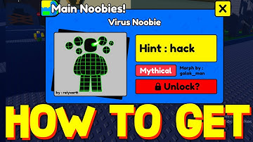 HOW TO GET VIRUS NOOBIE in FIND THE NOOBIES MORPHS! CODE! ROBLOX!