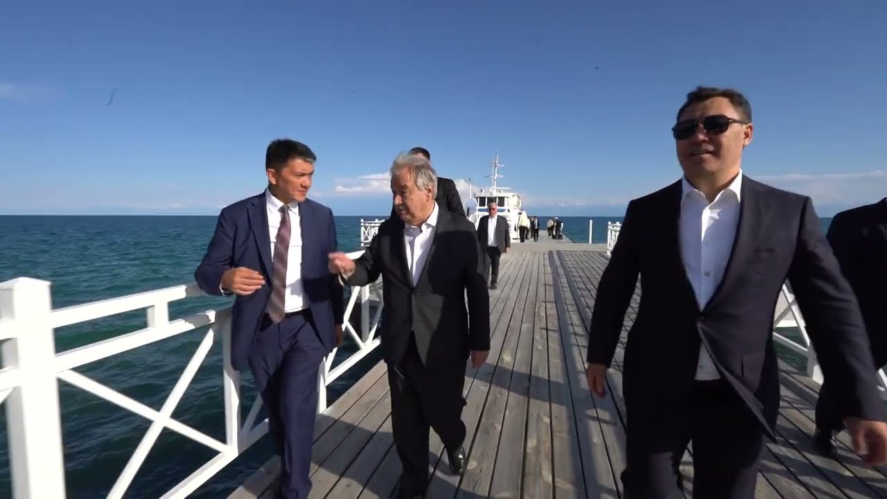 Генсек ООН в Кыргызстане: Садыр Жапаров пригласил его на прогулку по Иссык-Кулю