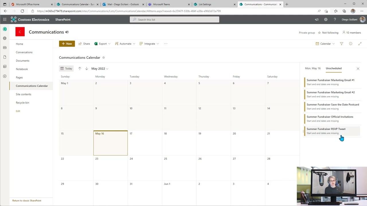 Calendar View Drag and Drop Items - YouTube