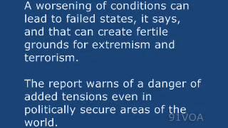 [91VOA]Newest Warnings on Climate Change Present It as a Security Threat