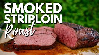 Smoked Strip Loin Roast Recipe - How to Reverse Sear Striploin Roast on the BBQ