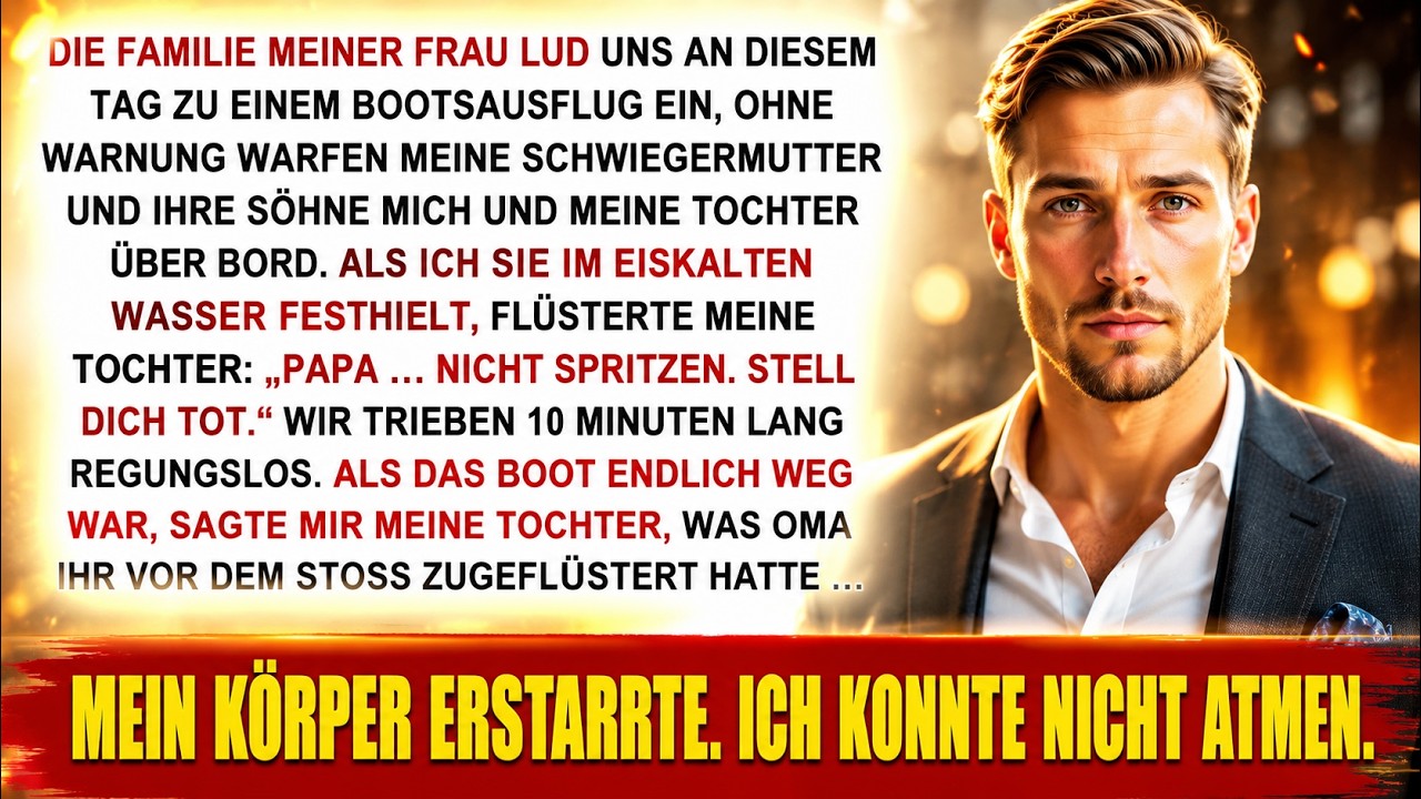 Meine Schwiegerfamilie warf uns ins Meer – dann flüsterte meine Tochter: „Papa, stell dich tot!“