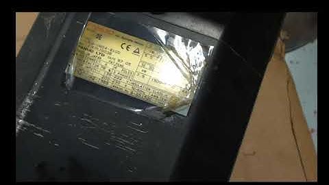 Fanuc AC A6 Motor IP54 220VAC A06B-0854-B100 7.5kW W/ Spindle Gear Assembly