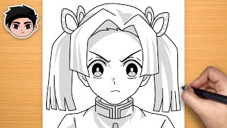How To Draw AOI KANZAKI | Demon Slayer - Easy Tutorial
