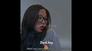 True beauty series kdrama . Back hug.🤩😍🥰. lim ju Kyung and soo hoo ❤️