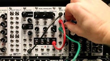 MST Eurorack Dual 2164 AC/DC VCA Demo - Synthrotek Modular