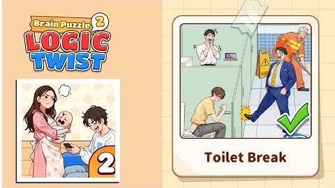 Brain Puzzle 2: Logic Twist Level 36 | toilet break Gameplay