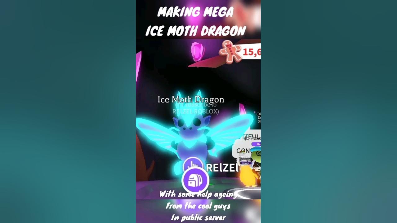 Making mega neon ice moth dragon adopt me roblox YouTube