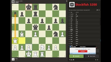 Playing against chess.com computer mode (score 3200)