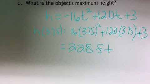 Using the Derivative for Projectile Motion