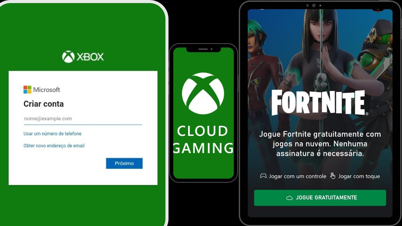 JOGAR FORTNITE NO XCLOUD e vinculado a conta epic games com o Xbox