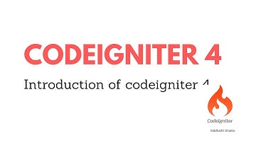 #1 Introduction of CodeIgniter 4