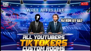 SUTTI UTHII ANN TY SIDA LIVE😐ALL TIKTOKERS+YOUTUBERS CUSTOM ROOMS &amp; CHALLANGES | WOLF ALI IS LIVE