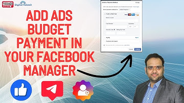 How to add ads budget payment in your facebook manager | #Facebook ads Marketing | Digital Rakesh
