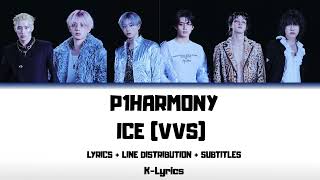 P1Harmony - ICE (VVS) (Lyrics + Line Distribution + Subtitles)