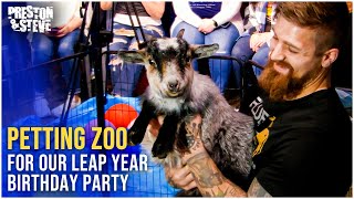 Petting Zoo in the Studio for Leap Year Birthday Party | The Preston & Steve Show