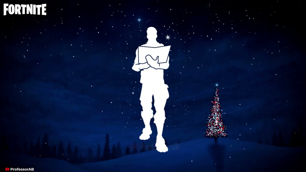 Fortnite Sing Along Emote 1 Hour Version! Christmas Carol Song YouTube