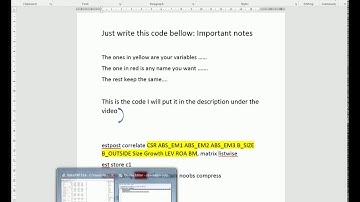 Importing correlation matrix into word using Stata nicely and easily